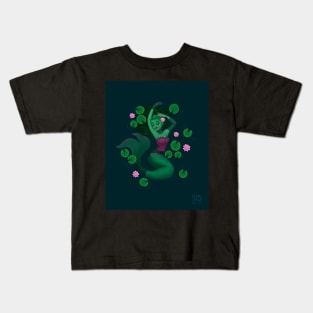 Lily Pad Mermaid Kids T-Shirt